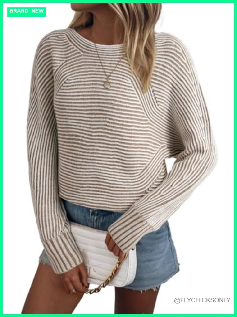 Womens Oversized Striped Boat Neck Sweater Acrylic Pullover Fall Winter Top